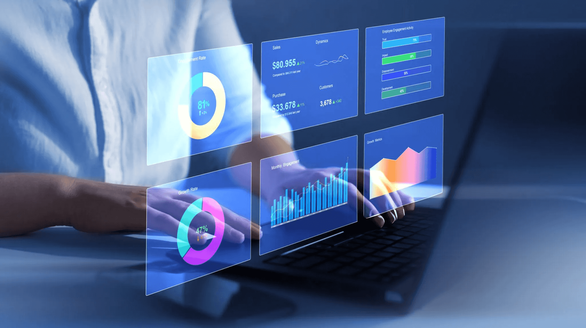 Abstract design representing AI and data-driven decision making in insurance