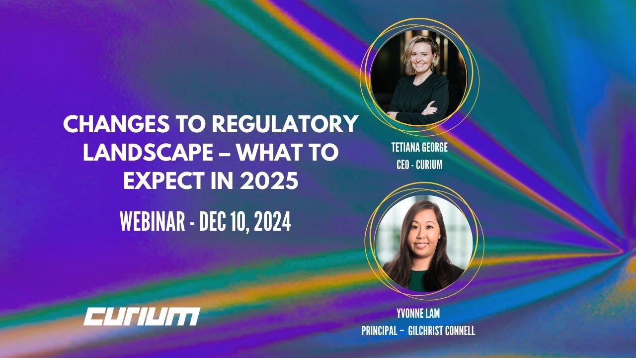 Webinar Recording Changes to regulatory landscape what to expect in